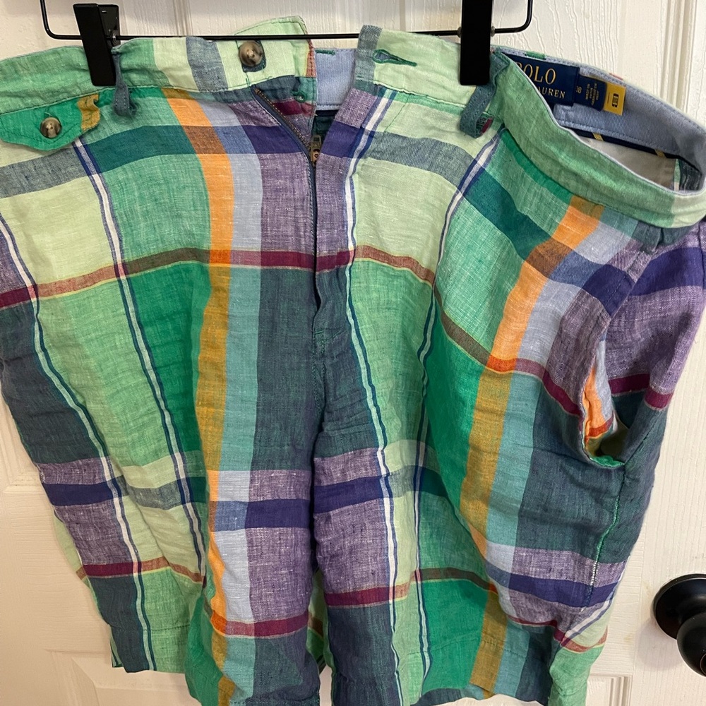 Beautiful POLO linen short in EUC rear short only few were made size 38